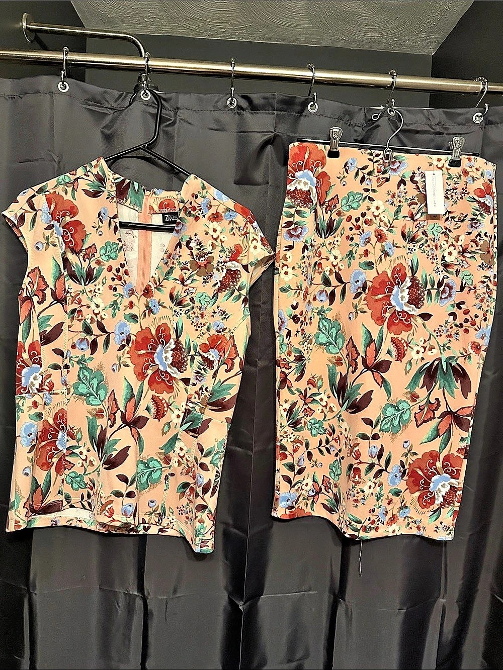 7th Avenue New York & Company Floral Print Two-Piece Set